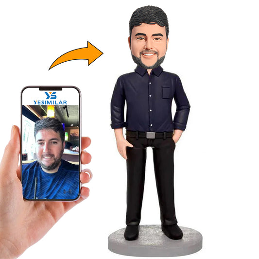Handmade Commercial Director Business Man Custom Bobbleheads