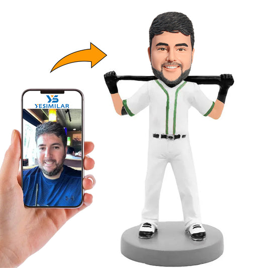 Man Holding a Baseball Bat Custom Bobbleheads