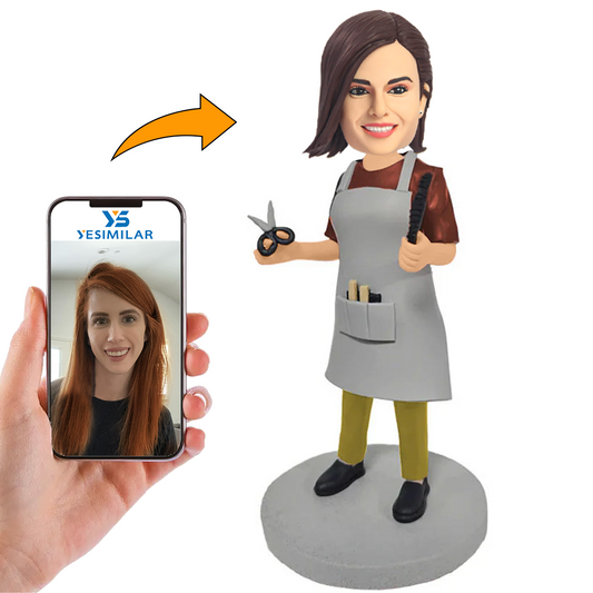Female Hairdresser Custom Bobbleheads