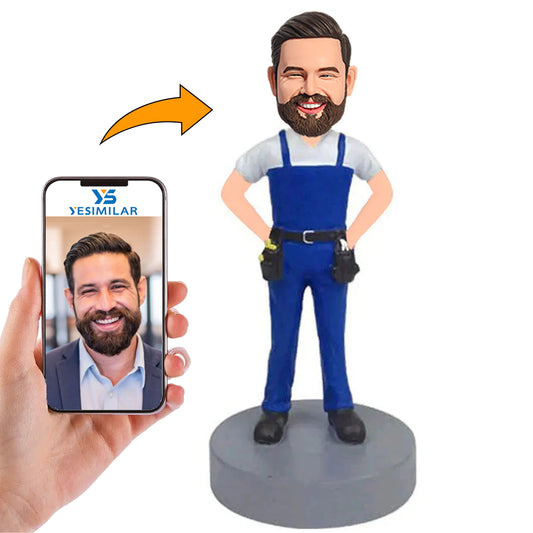 Farm Owner Custom Bobbleheads Gifts for Him