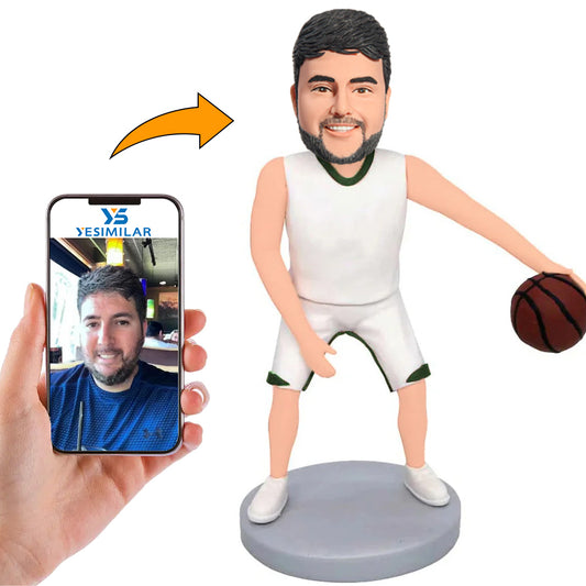 Basketball Fans in Sportswear Custom Bobbleheads