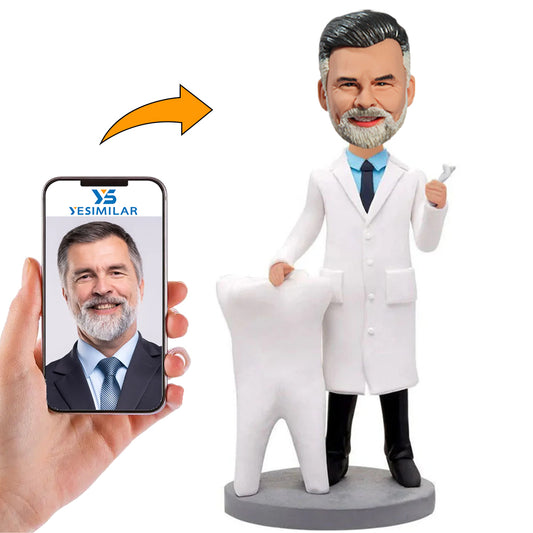 Dentist Male Doctor Physician Custom Bobbleheads Personalized Gifts