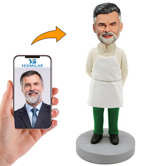 Chef in Apron Custom Bobbleheads