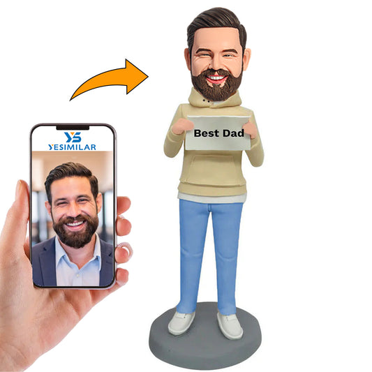 Man Holding  Dad Custom Bobbleheads