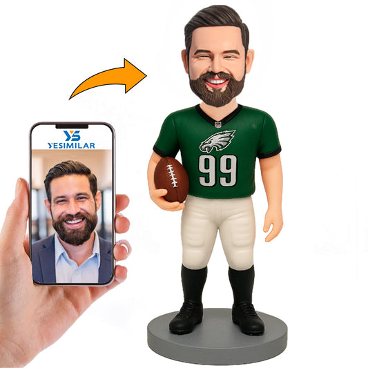 Handcraft Philadelphia Eagles Football Player Custom Bobbleheads