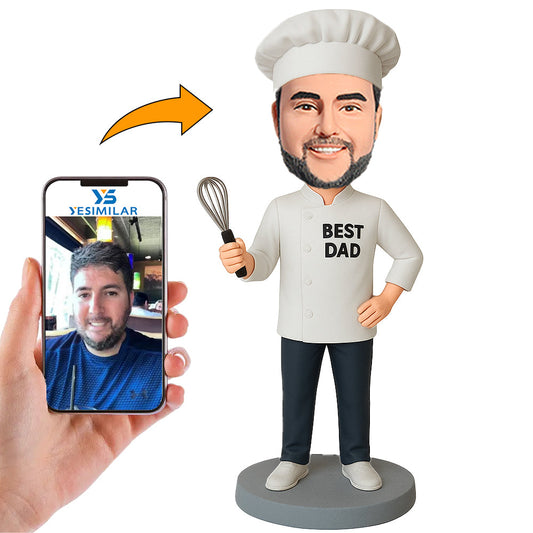 Handcraft Best Dad Chef Custom Bobbleheads