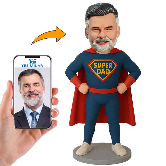 Handcraft Super Dad Superman Custom Bobbleheads