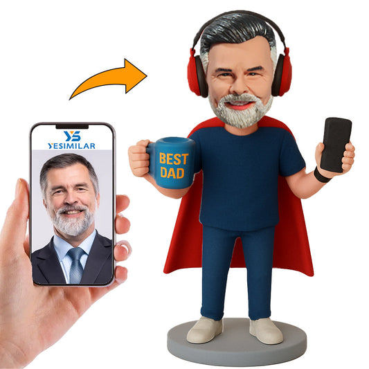 Handcraft Best Dad Casual Man Custom Bobbleheads