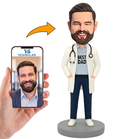 Handcraft Best Doctor Dad Custom Bobbleheads