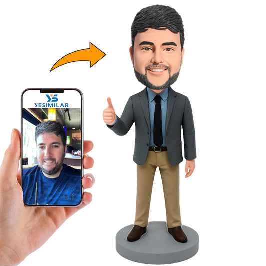 Handcraft Boss Thumbs Up Custom Bobbleheads