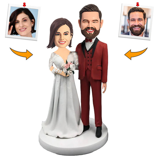 Wedding Clothing Couple Custom Bobblehead
