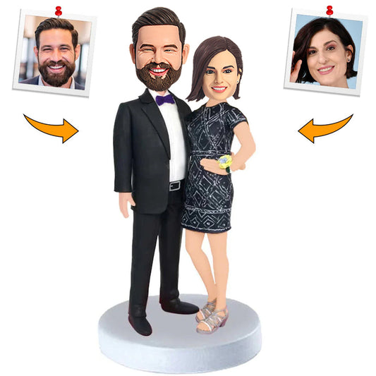 Formal Business Couple Custom Bobblehead