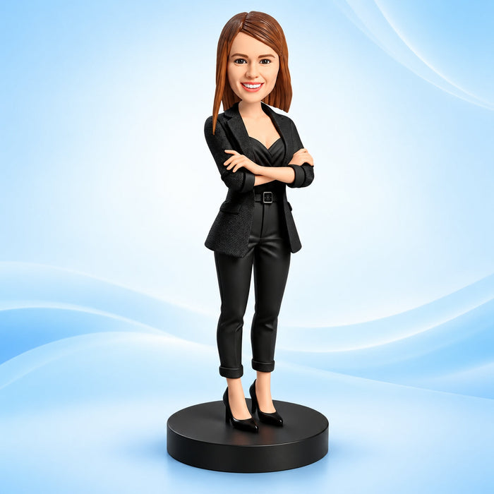 Custom Businesswoman Bobbleheads