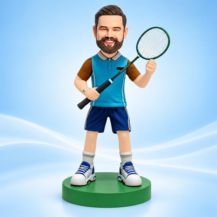 Custom Badminton Bobbleheads