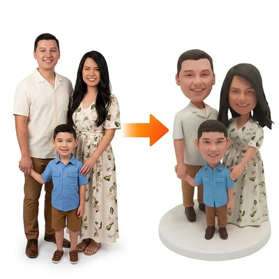 Fully Custom 3-Person Bobblehead