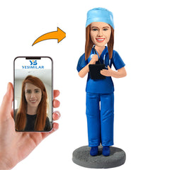 Ophthalmology Nurse Custom Bobbleheads Personalized Doll