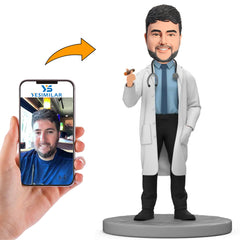 Handcraft Male Doctor Physician Custom Bobbleheads Personalised Gifts