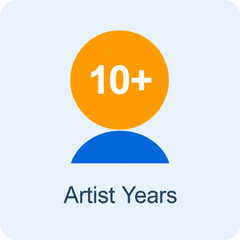 10+ Years of Artist Experience