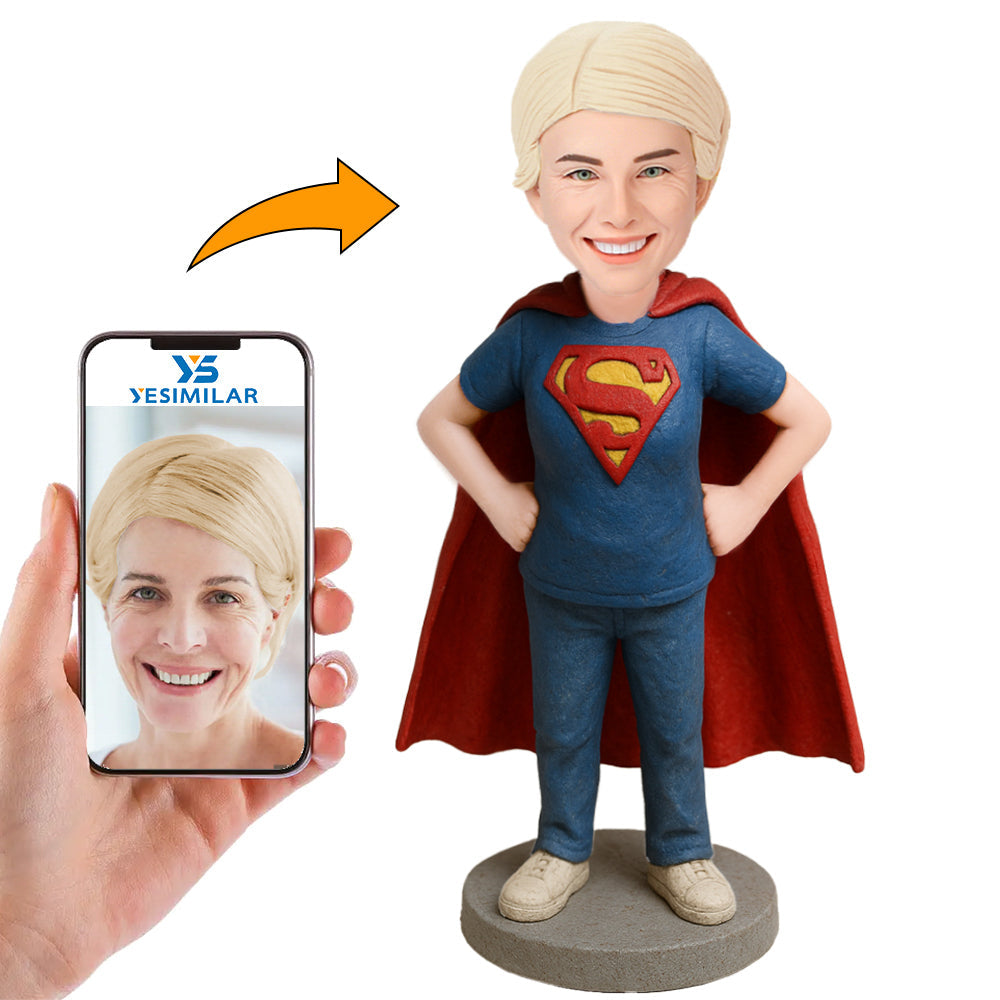 Handcraft Super Female In Superhero Custom Bobbleheads