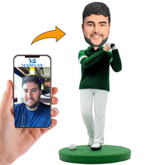 Golf Enthusiasts Custom Bobbleheads Gifts for Him
