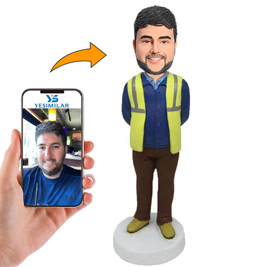 Handcraft Male Engineer Director Custom Bobbleheads