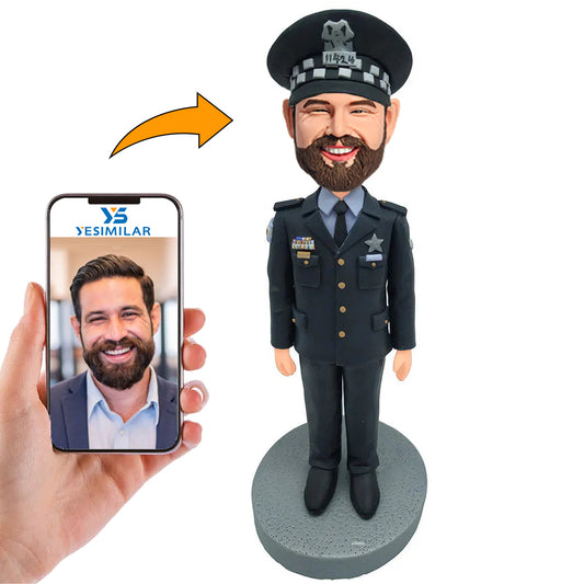 Male Police Officer Custom Bobbleheads
