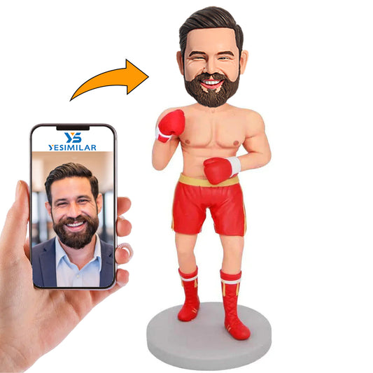 Handmade Awesome Male Boxer Custom Bobbleheads