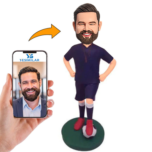 Handmade Popular Soccer Player Custom Bobbleheads