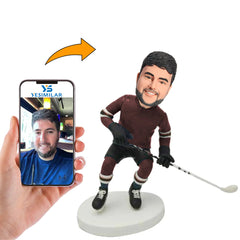Male Hockey Fans Custom Bobbleheads Personalized Doll