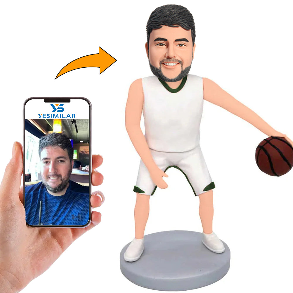 Basketball Fans in Sportswear Custom Bobbleheads