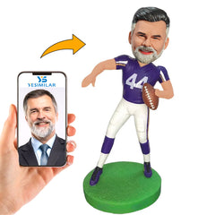 Number 44 Football Player Custom Bobbleheads