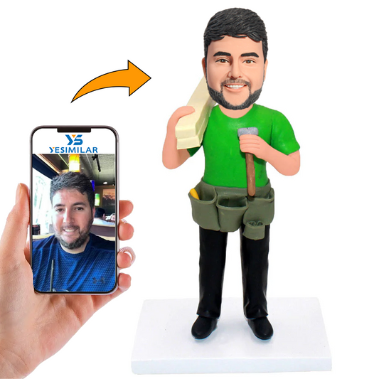 Man Carrying Wood Custom Bobbleheads