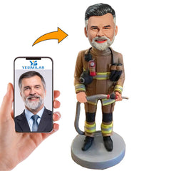 Chief Firefighter Custom Bobbleheads Gifts for Him