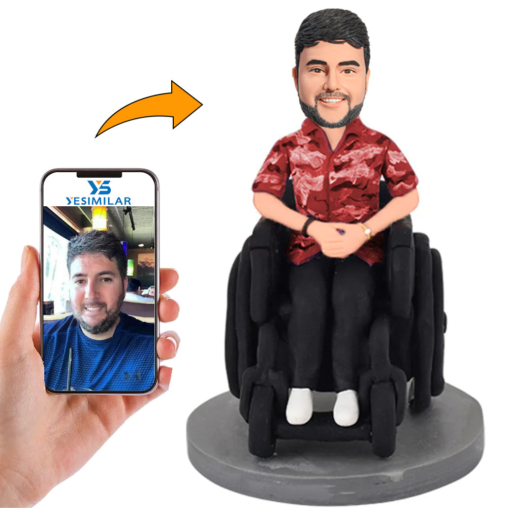 Man in a Wheelchair Custom Bobbleheads