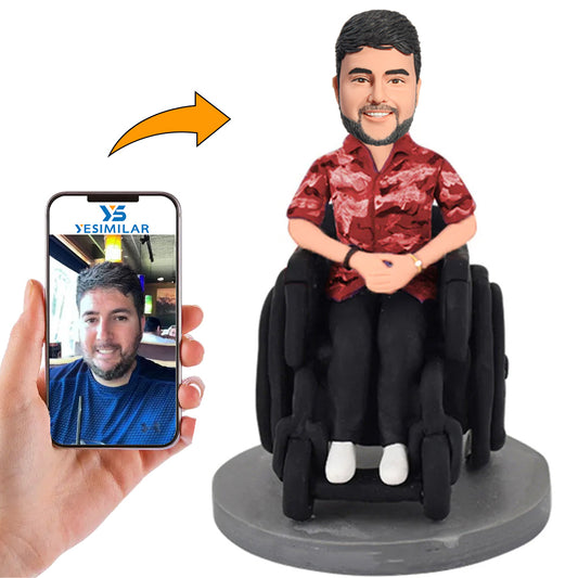 Man in a Wheelchair Custom Bobbleheads