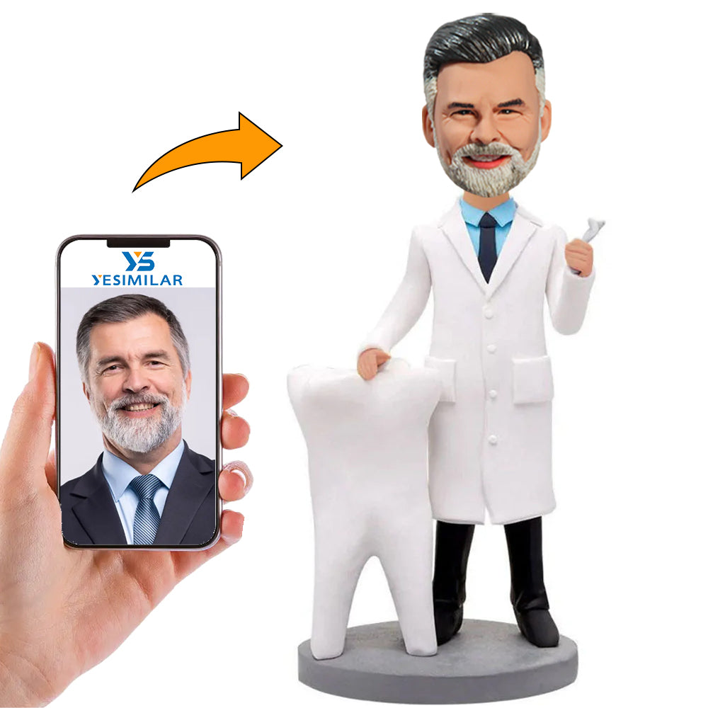 Dentist Male Doctor Physician Custom Bobbleheads Personalized Gifts