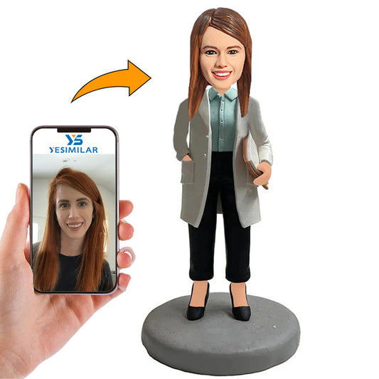 Doctor Physician Custom Bobbleheads Personalized Doll