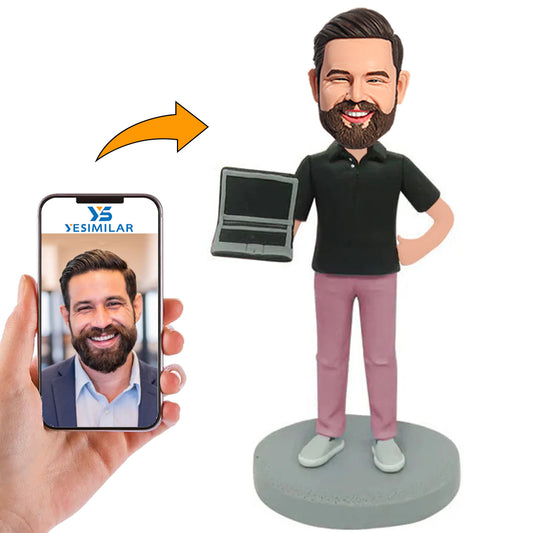Male Computer Engineer Custom Bobbleheads