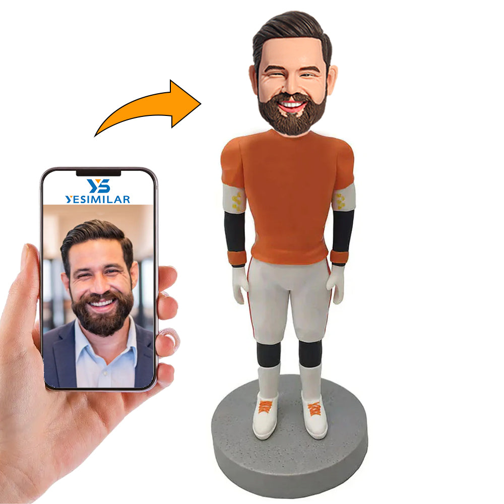 Male Football Lover Custom Bobbleheads