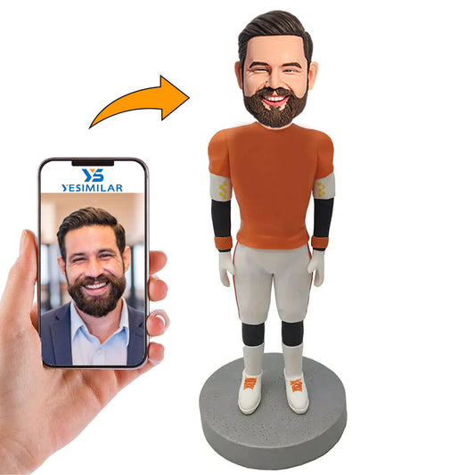 Male Football Lover Custom Bobbleheads