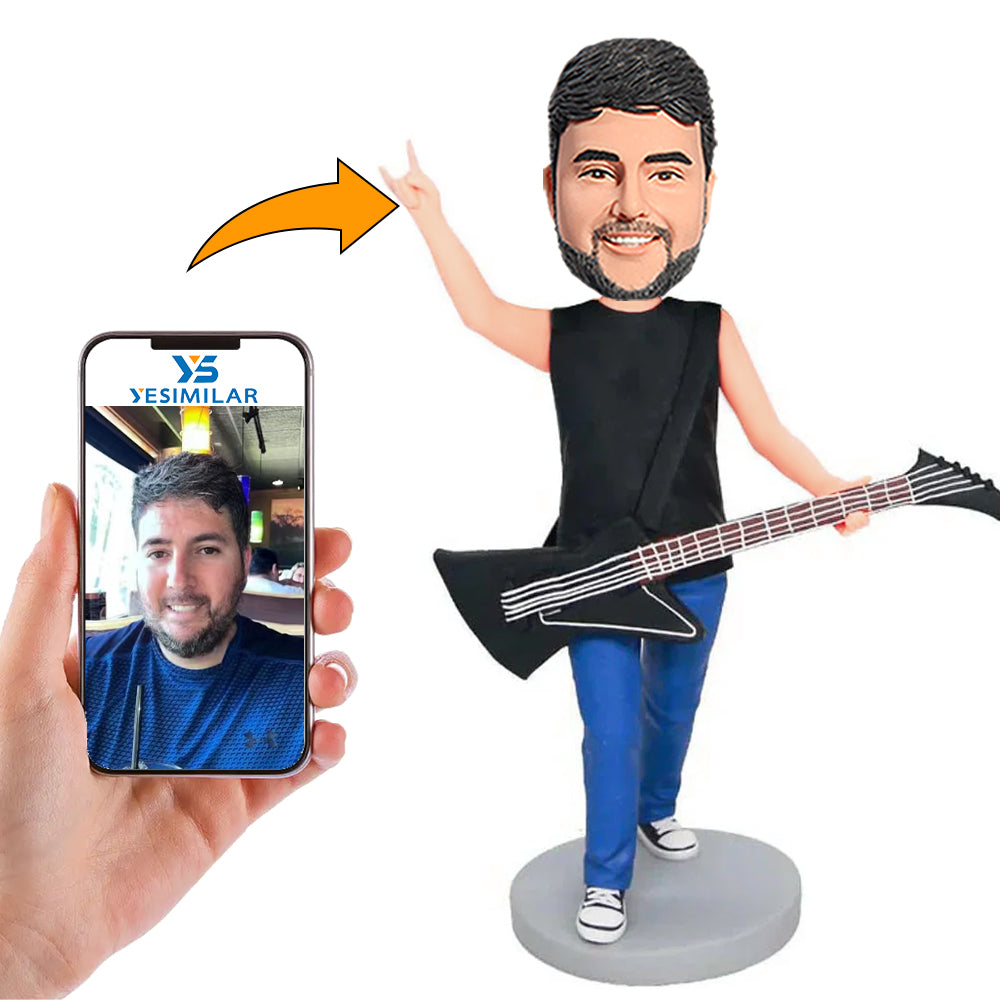 Guitarist Cool Man Custom Bobbleheads