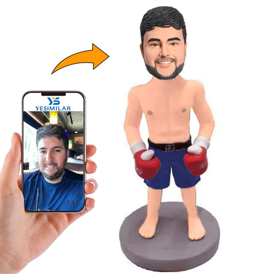 Handcraft Cool Strong Male Boxer Custom Bobbleheads