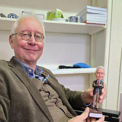 Handmade Business Man Holding a Ball of Easte Paper Custom Bobbleheads