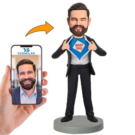 Dad Casual Business Man Custom Bobbleheads