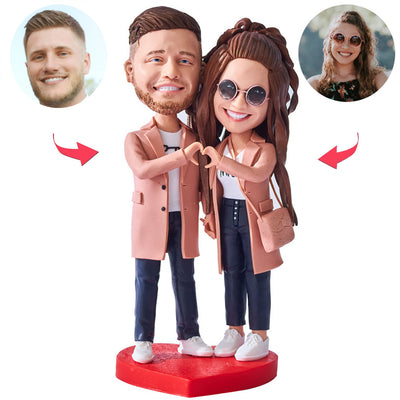 Couple Clothes Happy Fashion Couple Custom Bobbleheads