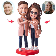 Handmade Couple Clothes Happy Fashion Couple Custom Bobbleheads