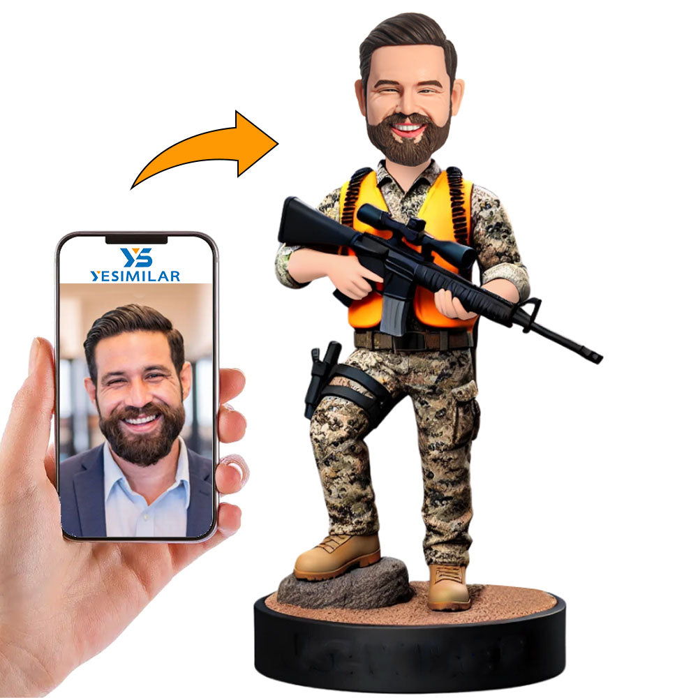 Man with Sniper Rifle Custom Bobbleheads
