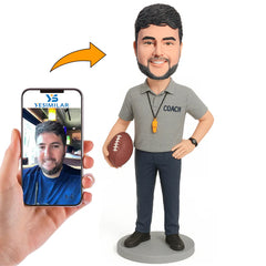 Football Coach Custom Bobbleheads