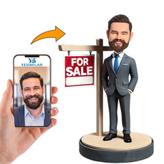 Real Estate Agency Custom Bobbleheads