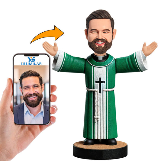 Priest in Green Suit Custom Bobbleheads